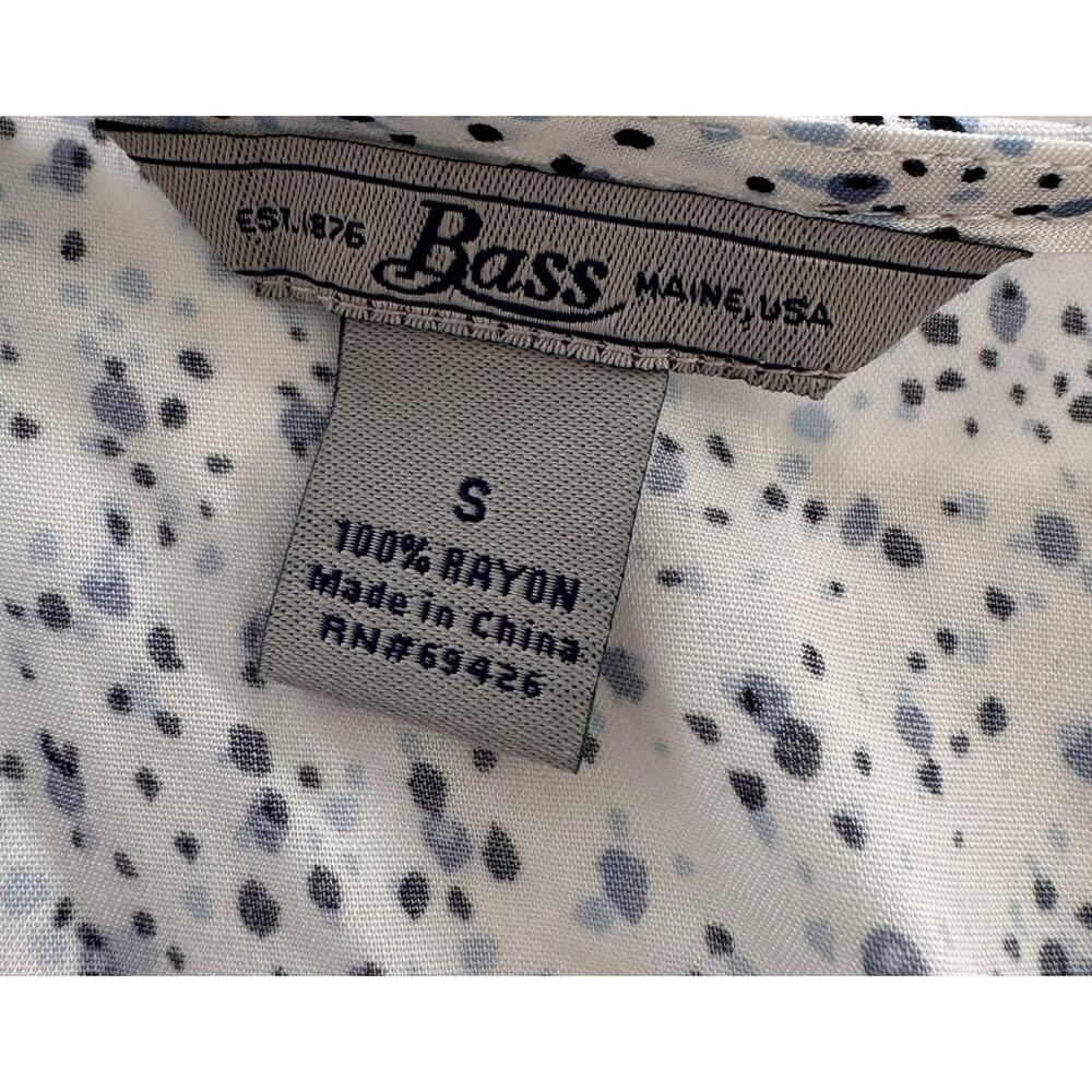 Bass Womens Small V Neck Rayon Top 3/4 Sleeves - Picture 3 of 8